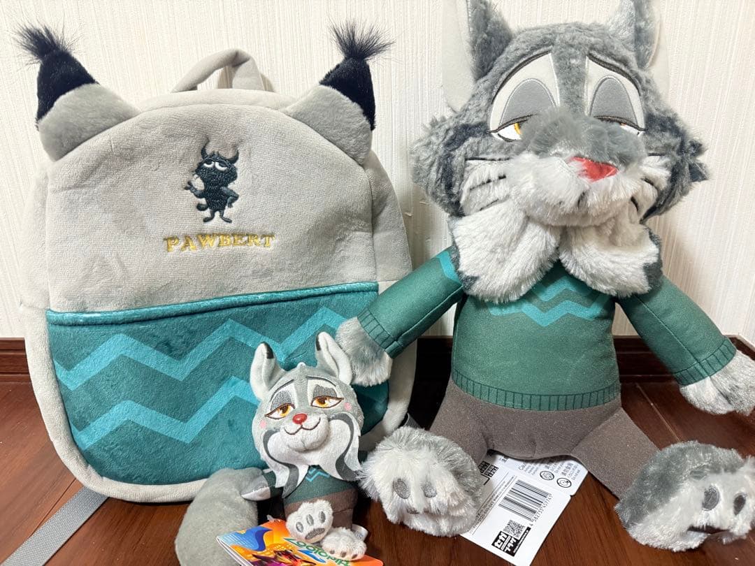 ズートピア2 パウバート　Ｌぬいぐるみ　 &you マスコット　しっぽリュック