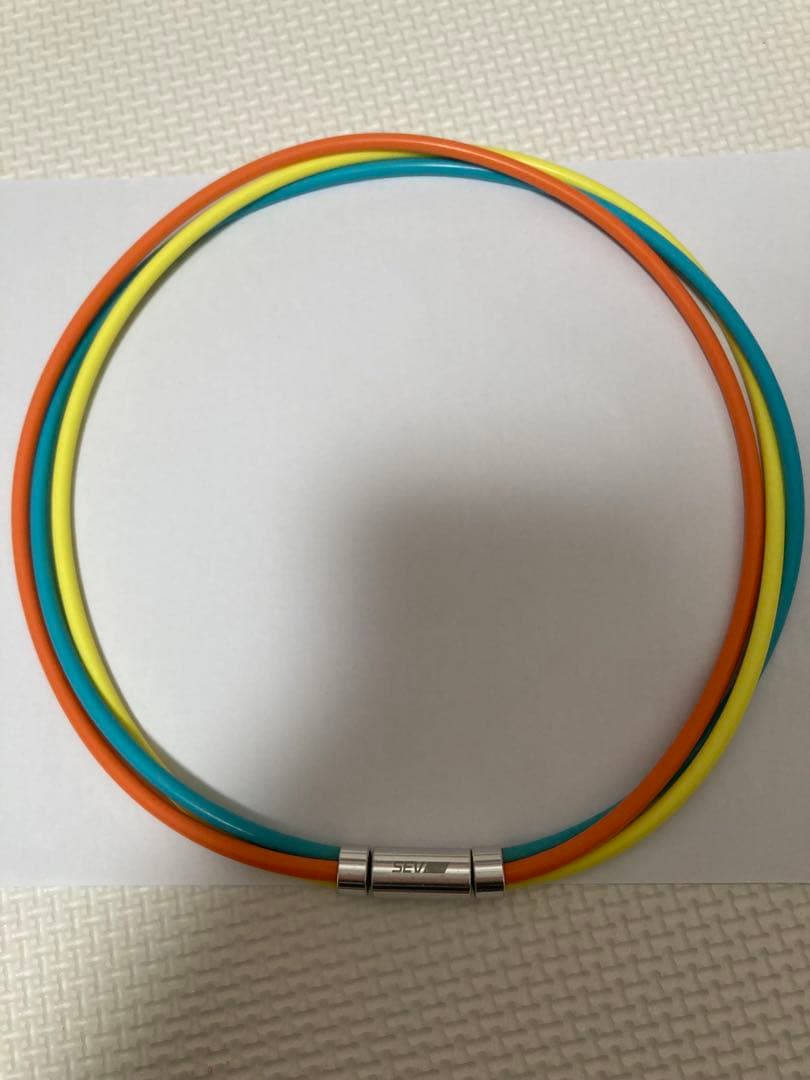 SEV セブルーパー 54cm 健康 ネックレス オレンジ 水色 黄色