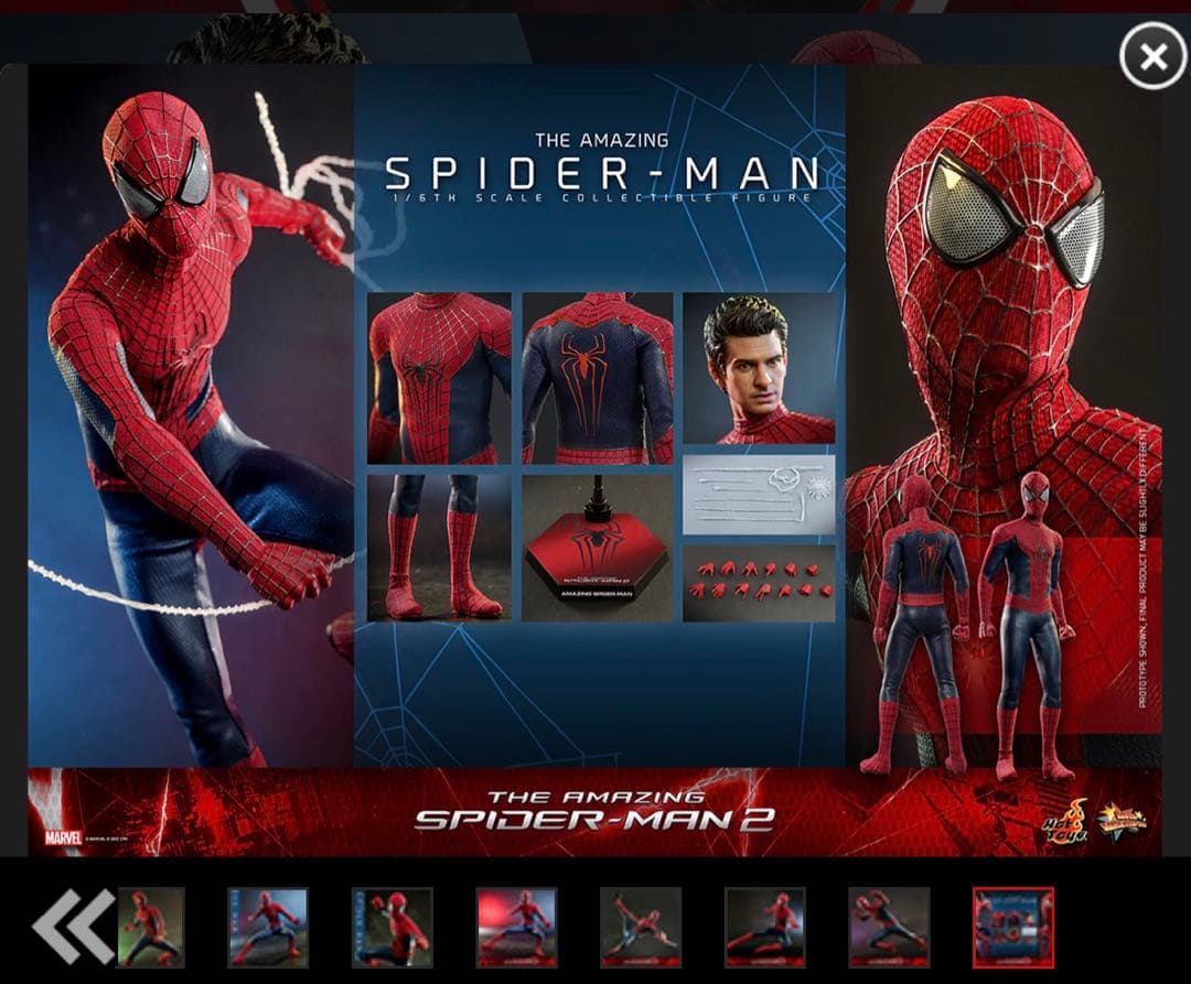 ムービー・マスターピース１／６スケールフィギュア　アメイジング・スパイダーマン