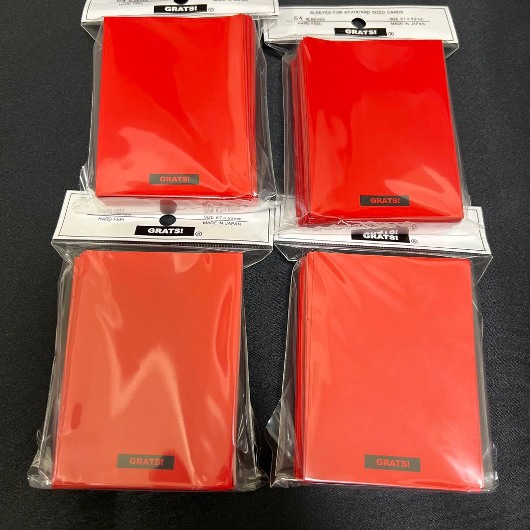 GRATS！スリーブ アカイロ 限定 無地　新品未使用　未開封品　4個 新品未開封 GRATS! スリーブ CONTROL うえのみぎ グラッツ - メルカリ