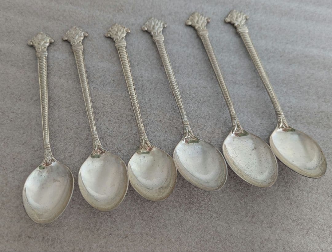 銀製スプーン6本　スターリングシルバー　計約66g