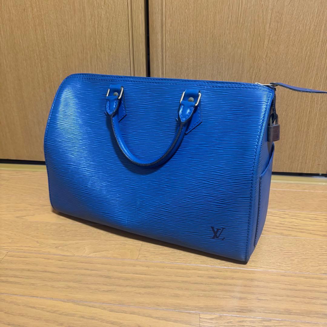 Louis Vuitton エピ　ボストンバッグ ブルー