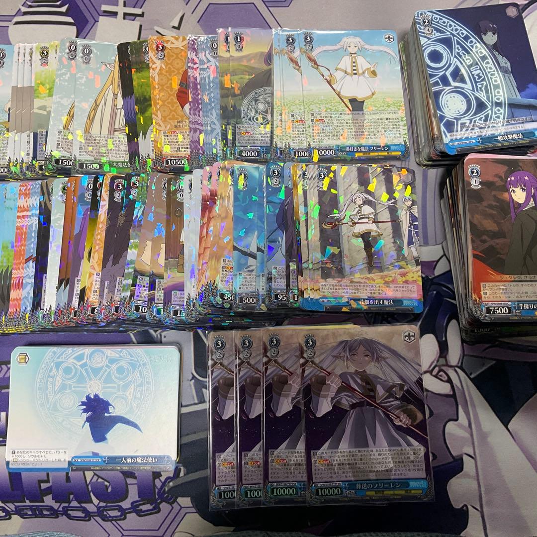 ヴァイスシュヴァルツ　葬送のフリーレン　4コン ヴァイス 葬送のフリーレン 4枚 4コン 師匠の教え CR - メルカリ