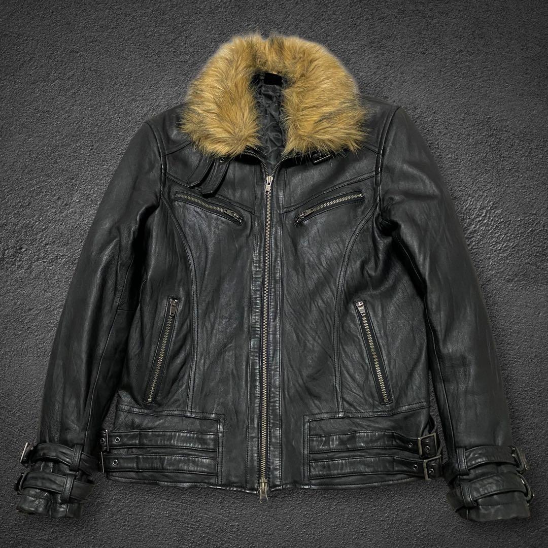 ジャケット・アウター JACKROSE fur biker leather jacket JACKROSE｜JE-BUFFARO CALF LEATHER SINGLE RIDERS JACKET 2025(MENS