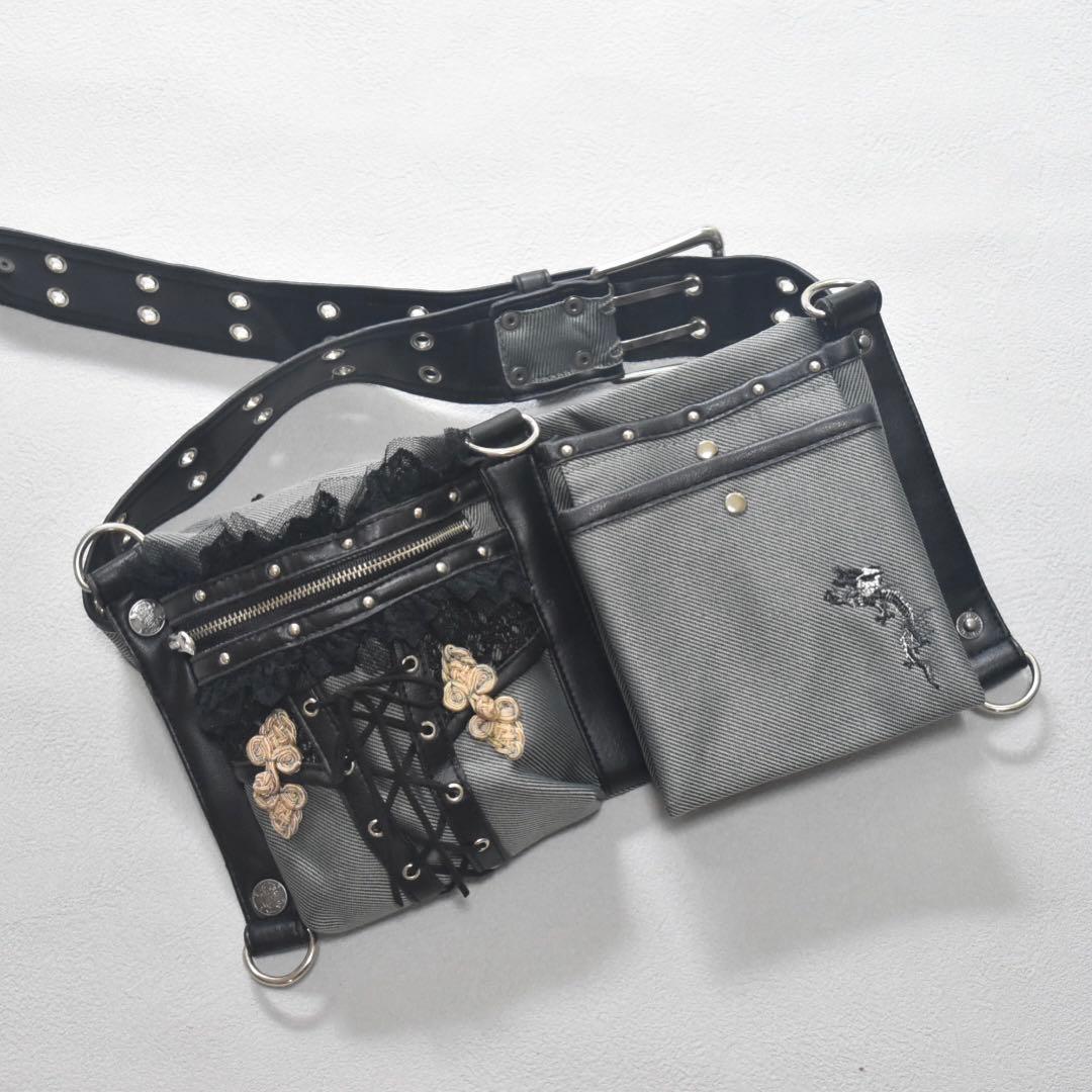 OzzCroceゴシック 和ゴス ドラゴン刺繍 コルセットレース ウエストバッグ 楽天市場】当日発送 即納 AS092 ローズレースバックレースアップ