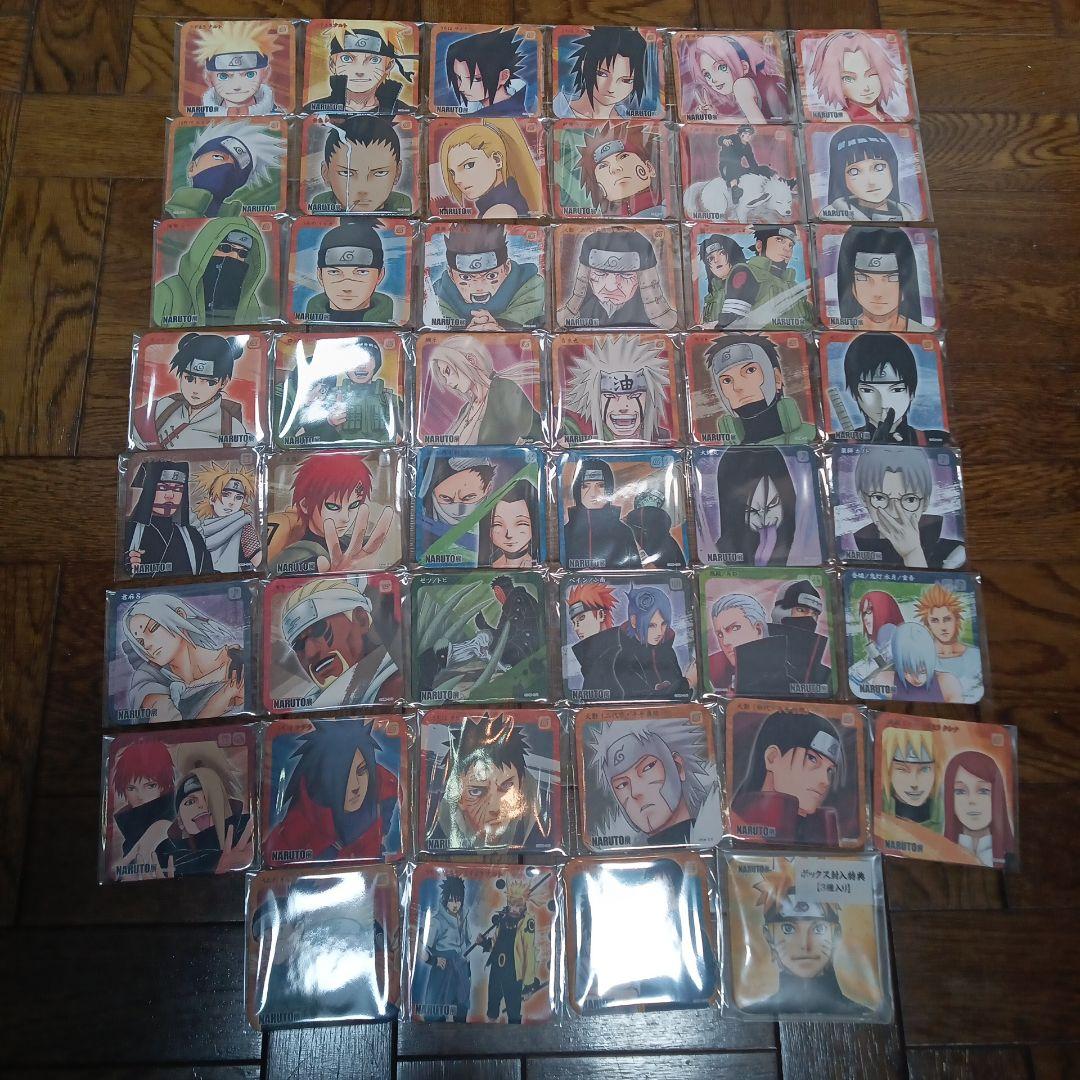 NARUTO展　アートコースター　コンプリートセット　BOX　ナルト　48枚