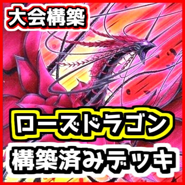 遊戯王 【本格構築‼️】ローズドラゴン 構築済みデッキ‼️ ブラックローズ 本格構築 ローズドラゴンデッキ レッドローズドラゴン 黒薔薇の破滅竜