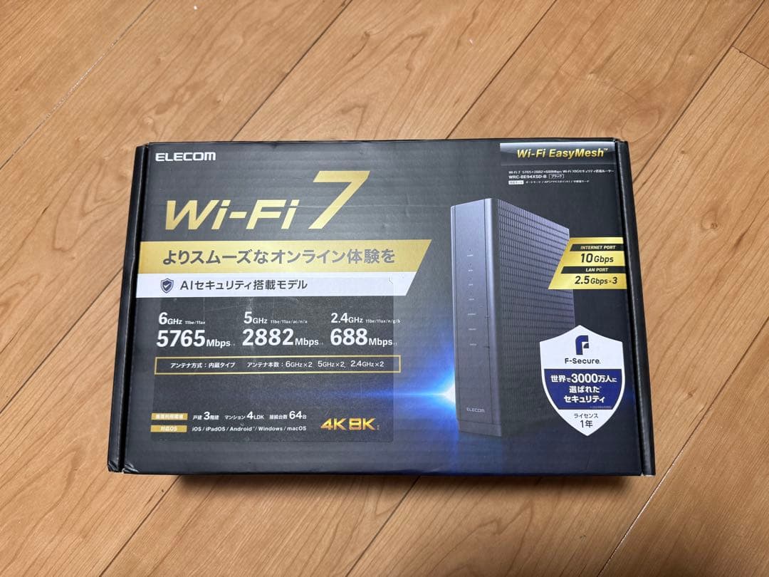 ELECOM Wi-Fi 7 無線LANルーター WRC-BE94XSD-B Amazon.co.jp: Elecom Wifi Router WRC-BE94XSD-B Wireless LAN WiFi 7