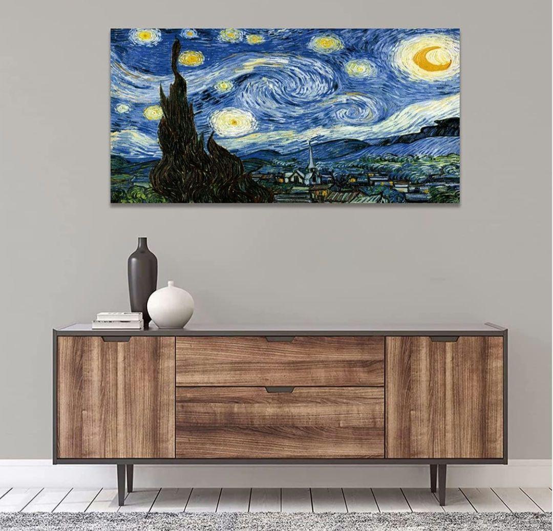 ファンゴッホの人気な星月夜の絵画・50*80 ボクらのアート / 星月夜 The Starry Night(1889) - フィンセント
