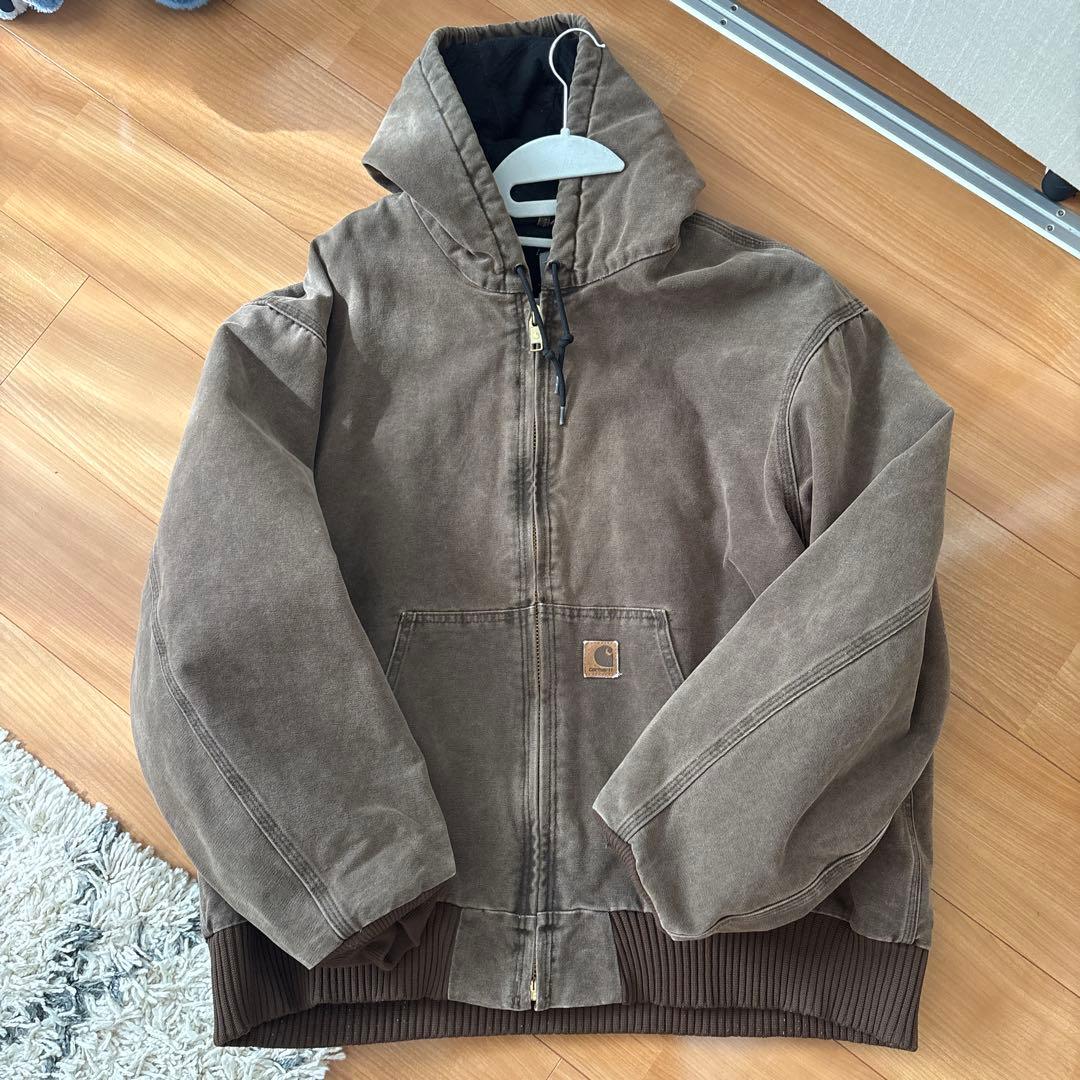 Carhartt アクティブジャケット　XL ブラウン　メキシコ製