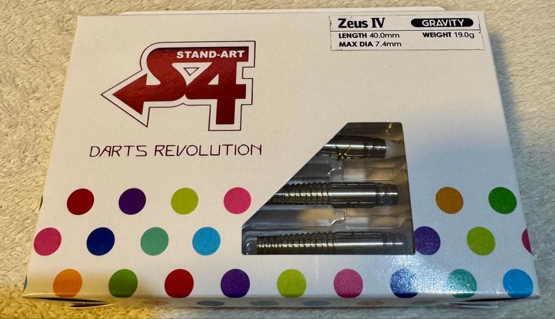 ★S4 Zeus IV Gravity ダーツ ゼウス4 グラビティ S4】 Zeus4 ゼウス4 エスフォー ソフトダーツ タングステンバレル