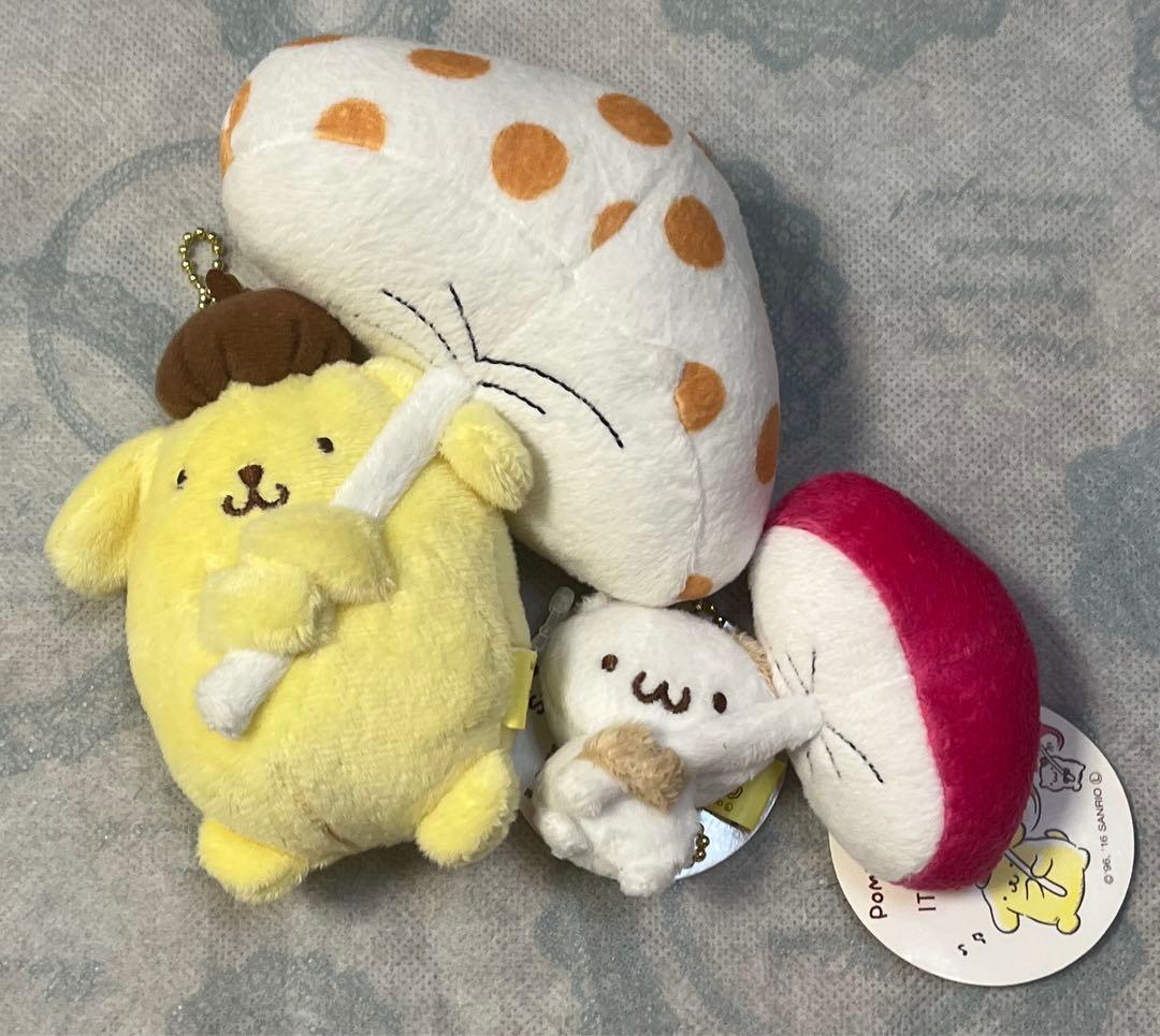【新品・レア・タグ付】ITS'DEMO ポムポムプリン　きのこマスコット ポムポムプリン☆イッツデモ☆ITS'DEMOぬいぐるみとマスコット7種 | ぽ