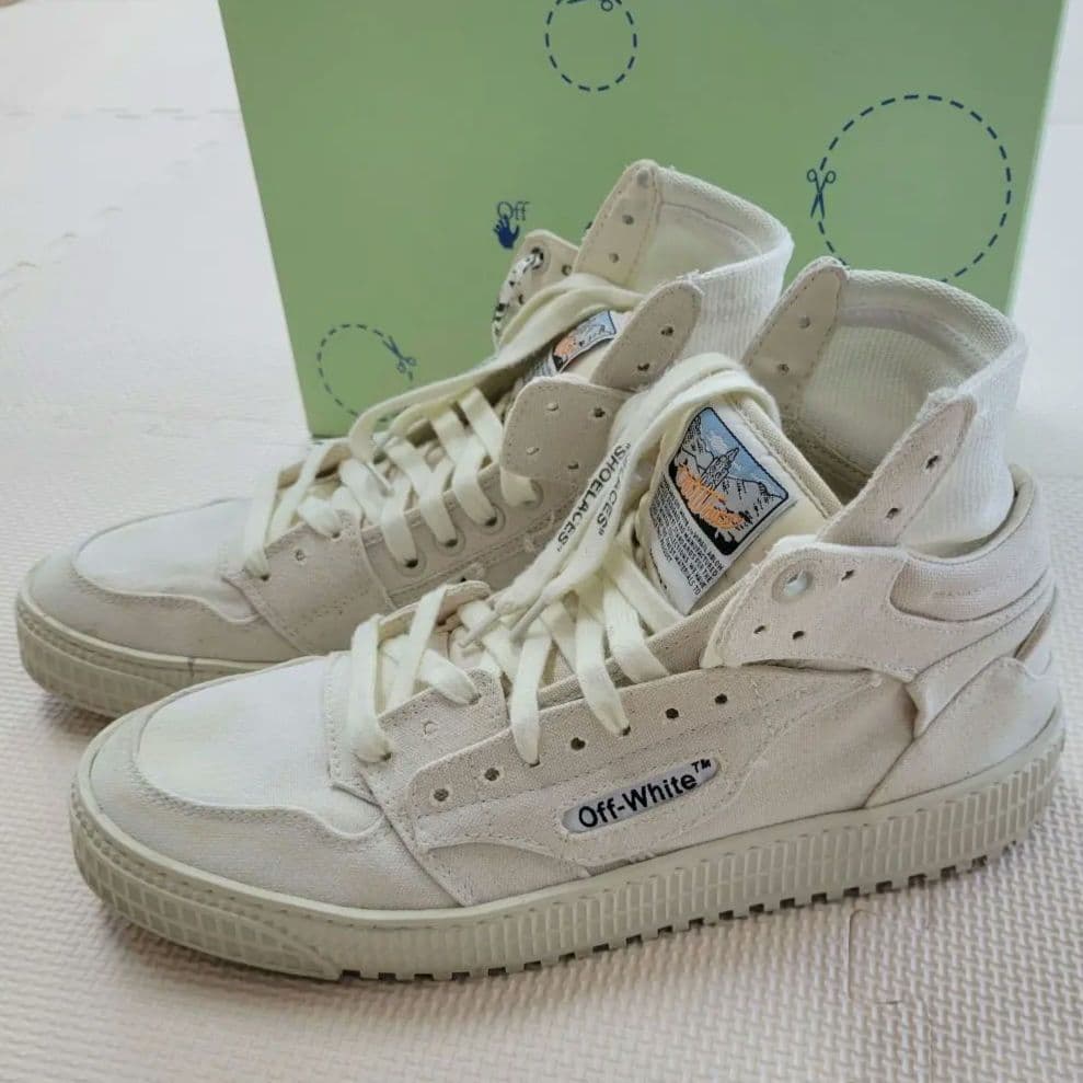 Off-White 3.0 OFF COURT ハイカットスニーカー 43 Off-White 3.0 Off Court Metallic High Top Sneakers on SALE | Saks