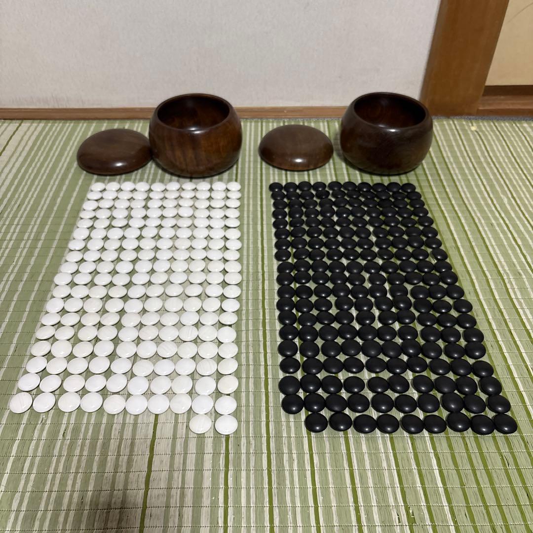 囲碁　碁石　駒　蛤　ハマグリ　那智黒　35号　工芸品