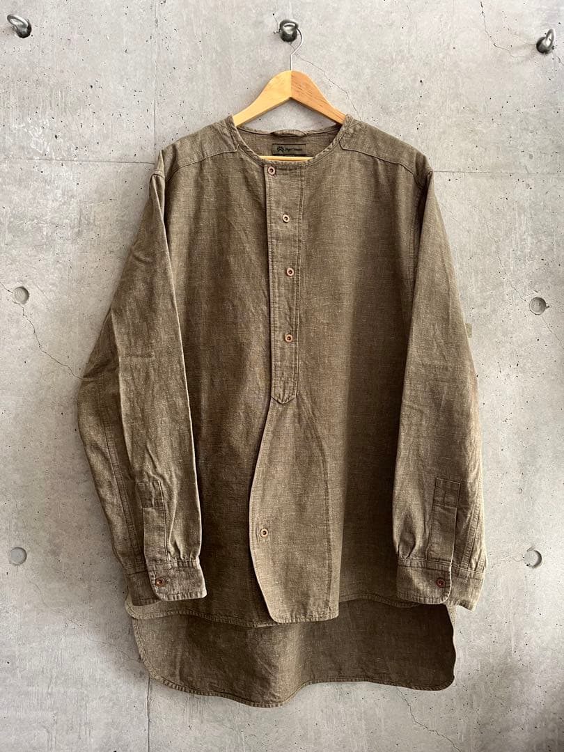 ナイジェルケーボン　フレンチアーミーシャツ 残り僅か》FRENCH ARMY SHIRT - HEAVY OXFORD DUNGAREE – ナイジェル