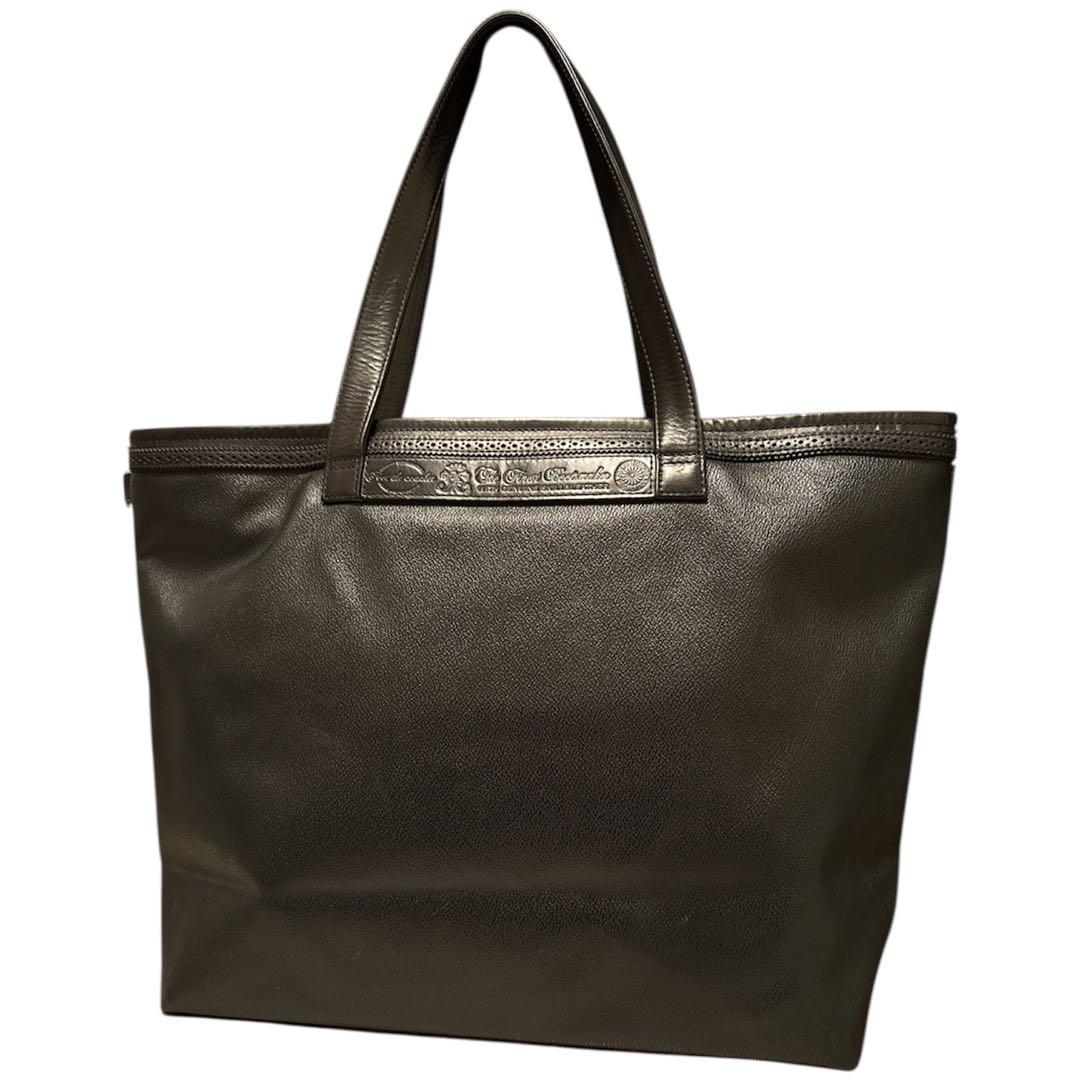 フットザコーチャー | foot the coacher |トートバッグ |本革 フット ザ コーチャー“ミニマル”なレザートートバッグ、3サイズ・ユニ