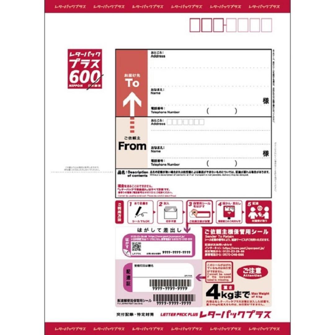 レターパックプラス 600 100枚