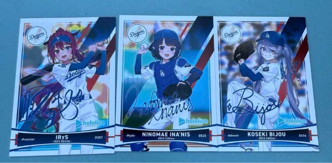 ドジャース ホロライブ ロサンゼルス カードセット 世界初！VTuberと「ロサンゼルス・ドジャース」とのコラボが決定
