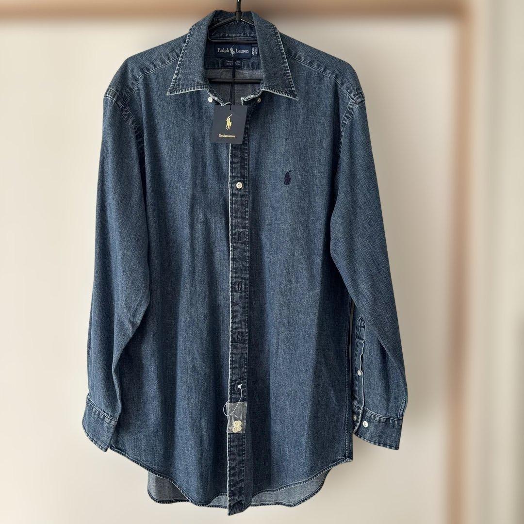 新品　Ralph Lauren デニムシャツ　メンズM相当　151/2