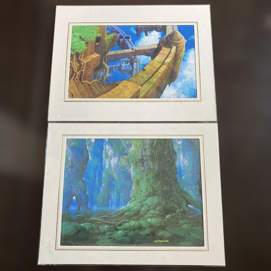 ジブリ 複製原画 ２枚セット ラピュタ もののけ姫 山本ニ三 美術監督・山本二三の画集発売、「時かけ」「ラピュタ」などの複製画