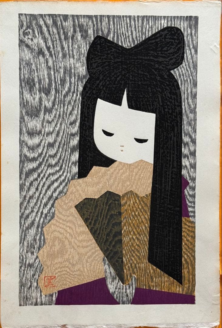 アート603 「浜辺(サンフランシスコ)」 チェコのリトグラフ(石版画)