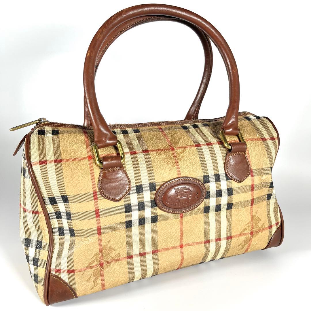 BURBERRY バーバリー　ノバチェック柄　ボストンバッグ　ホースロゴ BURBERRY（バーバリー） ノバチェック シャドーホース ボストンバッグ