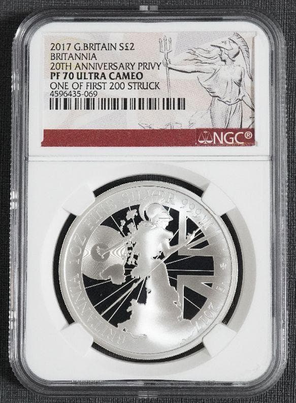2017 ブリタニア 20周年 プルーフ 銀貨 NGC PF70UC COA箱付 2017 ブリタニア 20周年 プルーフ 銀貨 NGC PF70UC COA箱付 - メルカリ