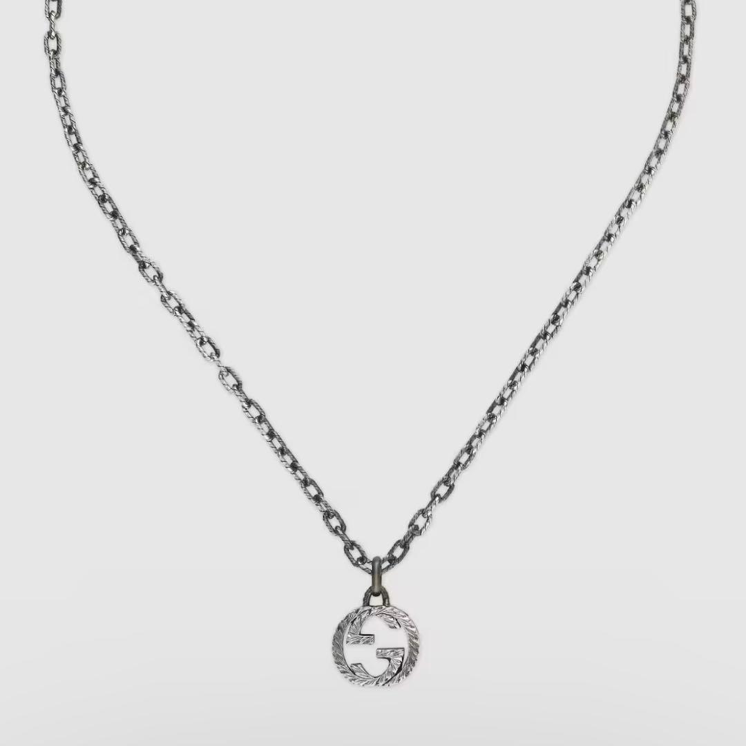 〔グッチ インターロッキング〕ペンダント ネックレス GUCCI（グッチ） ネックレス レディース インターロッキングG チェーン