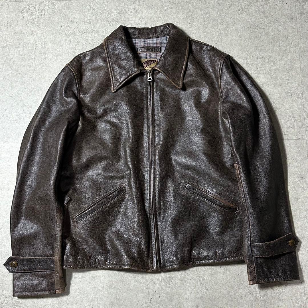 D*読様 curphey leather ダークブラウン レザージャケット 44
