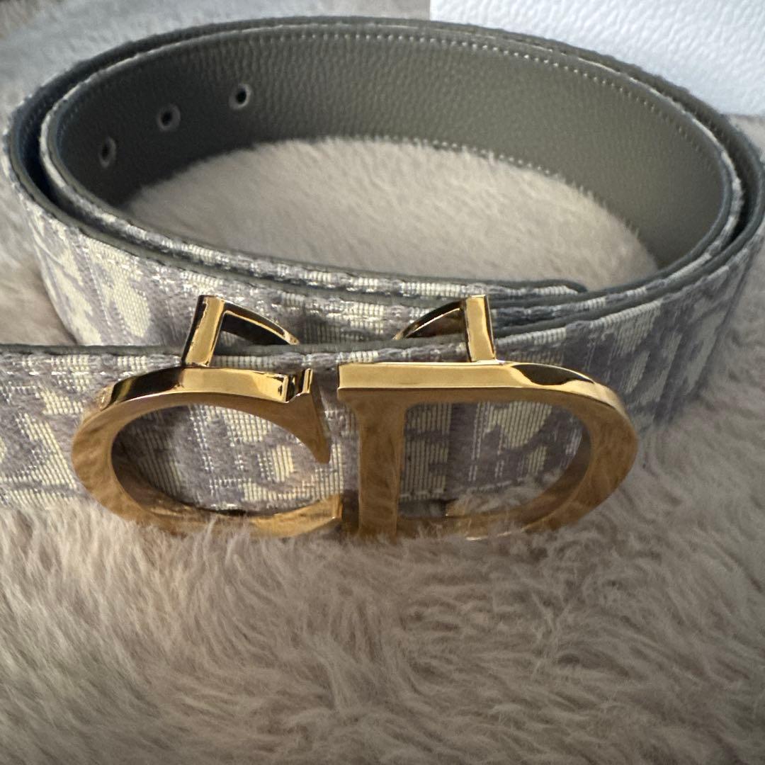 Dior ベルト グレー DIOR(ディオール) ローラーコースターバックルベルト グレー サイズ
