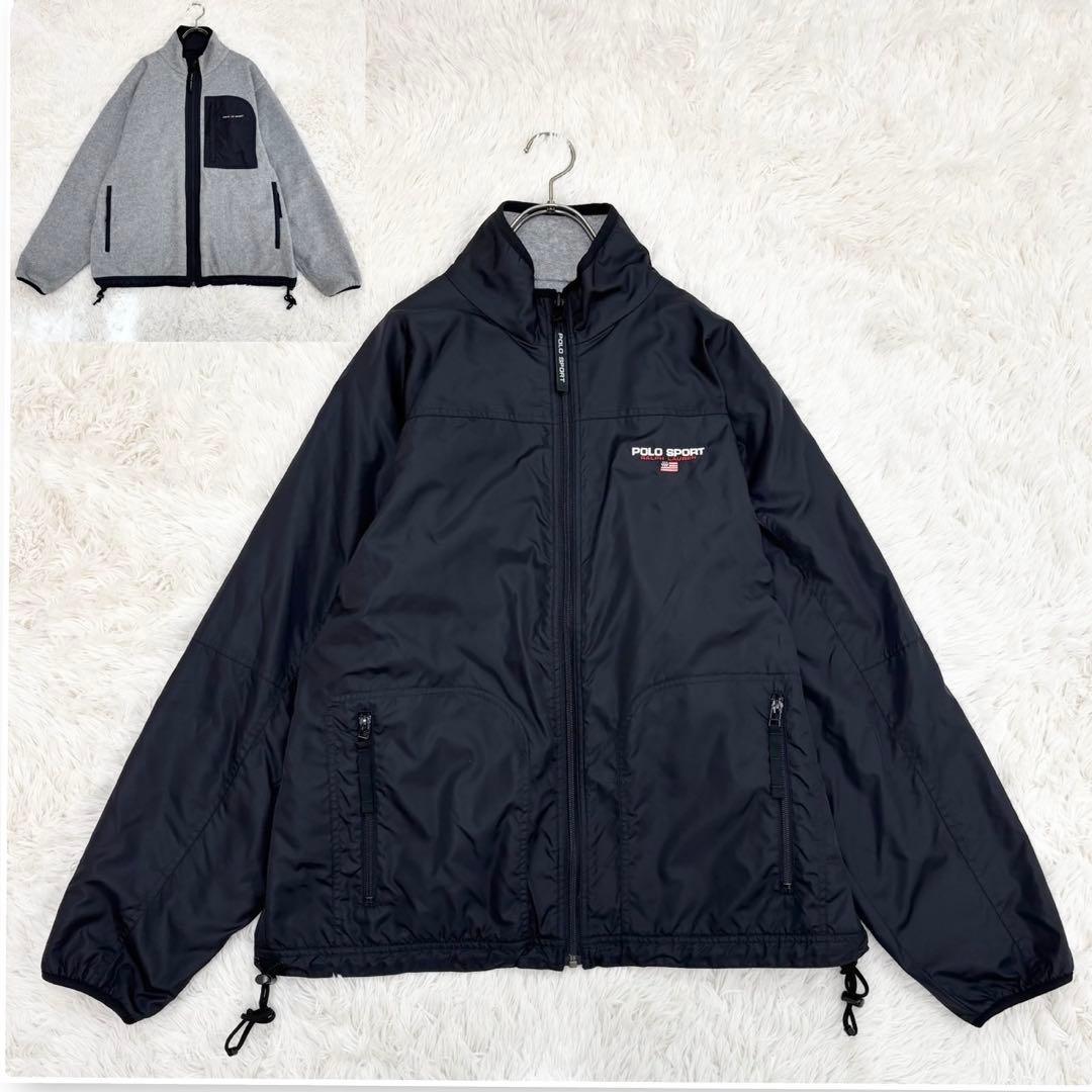 ポロスポーツ ラルフローレン ジャンパー リバーシブル フリース L 90's