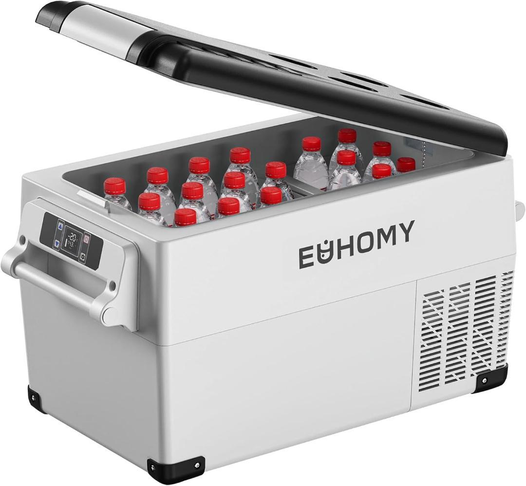 EUHOMY 車載冷蔵庫 35L 大容量 ポータブル冷蔵庫 Amazon.co.jp: EUHOMY 車載冷蔵庫 35L 大容量 ポータブル冷蔵庫 2室
