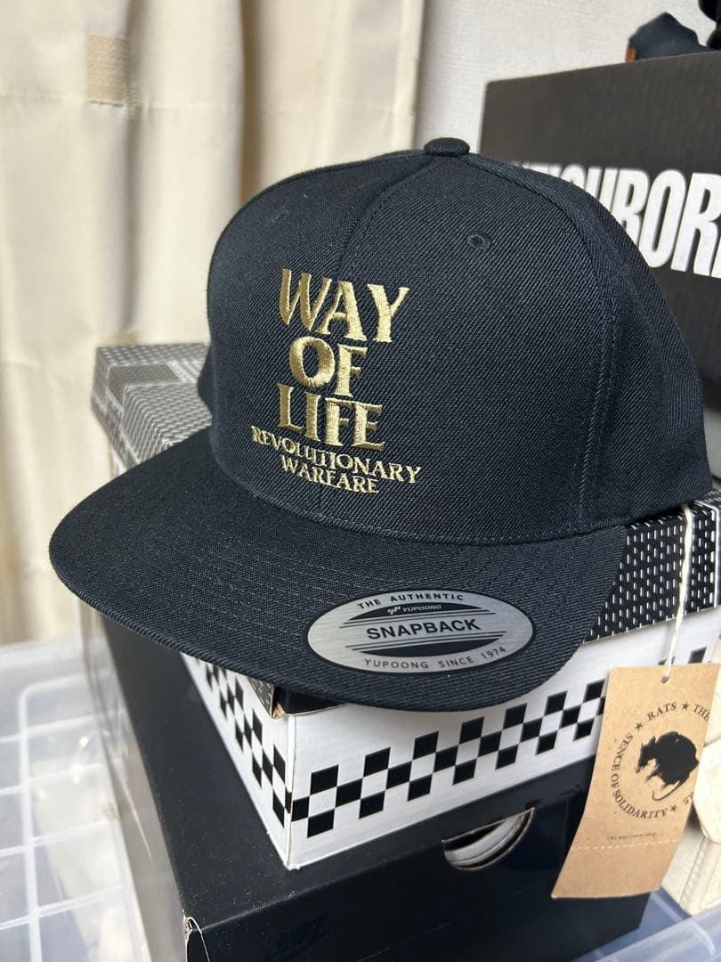 RATS CAP BLACK × ASH GOLD 未使用品