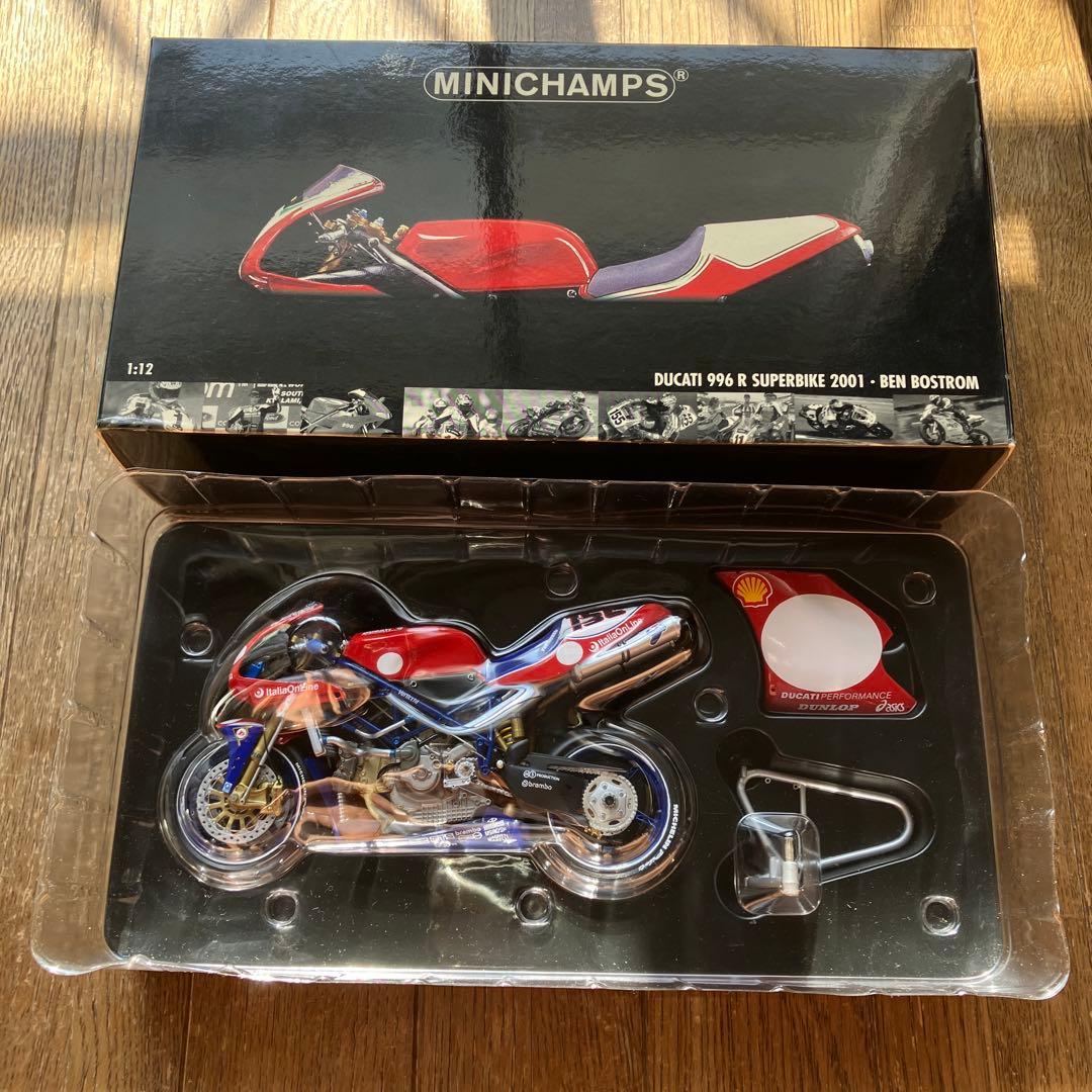 【新品・未使用】ミニチャンプス　DUCATI 996R 1/12