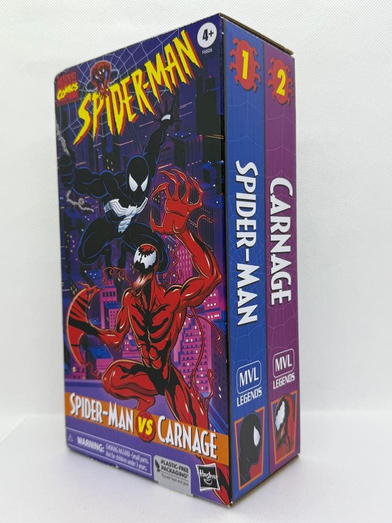 【新品未開封】MLスパイダーマン vs カーネイジ フィギュアセット 90sレア】スパイダーマン VS カーネイジ フィギュア ToyBiz - メルカリ