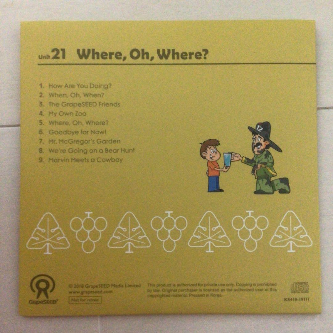廃盤】英語教材 グレーブシード GrapeSEED Unit 21➕CD - メルカリ