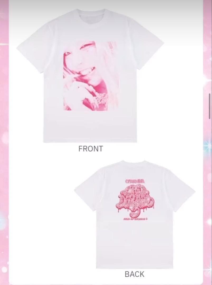 ちゃんみな AREA OF DIAMOND3 Tシャツ Mサイズ ちゃんみな area of Diamond3 グッズ 限定Tシャツ ピンク - メルカリ