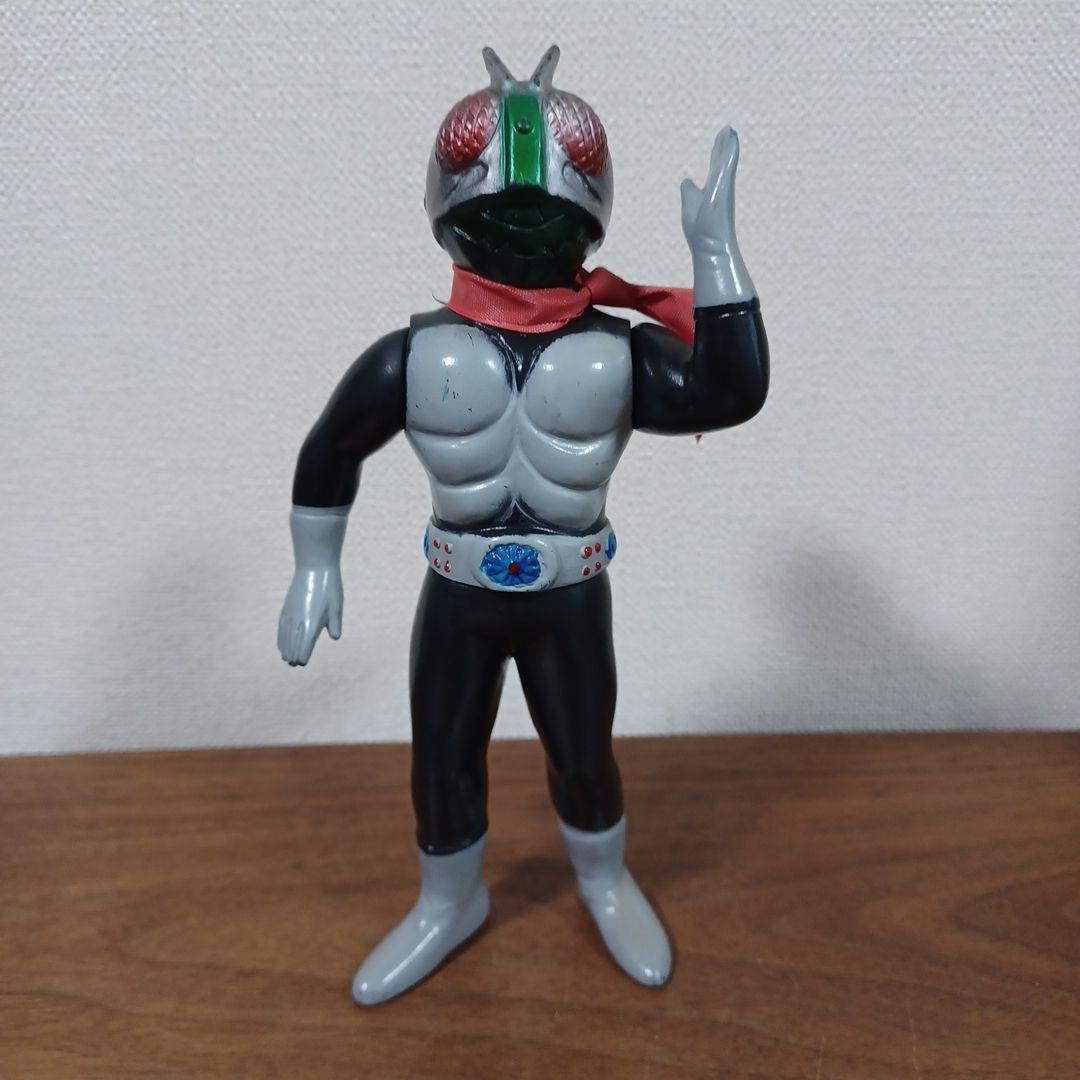 無版権　通称「盆踊りライダー」パチモノ希少美品ソフビフィギュア